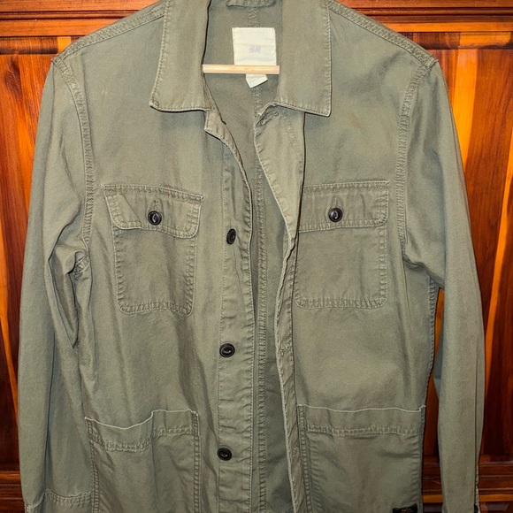 H&M Other - H&M Olive Green Military Shirt Jacket
